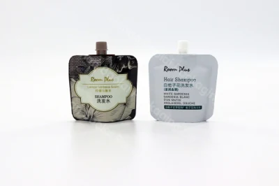 Sacchetto in plastica per beccuccio con supporto in plastica per sapone liquido E Shampoo sacchetto degradabile Stand up sacchetto imballaggio in plastica tubo di lancio imballaggio Custodia