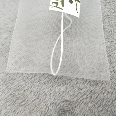 Sacchetti per tè in fibra di mais termosaldanti, filtri per tè biodegradati PLA, sacchetti con filtro a piramide triangolare, potrebbero personalizzare le etichette