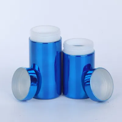 Caramella Miele vaso biscotto alimentare plastica bottiglia a bocca larga Blu Vaso per alimenti vaso vuoto in plastica