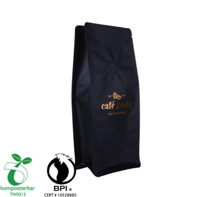 Sacchetto per tè da caffè biodegradabile a fondo sferico stampato su misura
