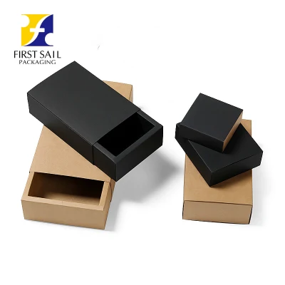 Design di moda Kraft carta cassetto cartone scatola imballaggio Custodia Telefono Per il tè del cibo del regalo collana elettronica di cosmetici di Natale