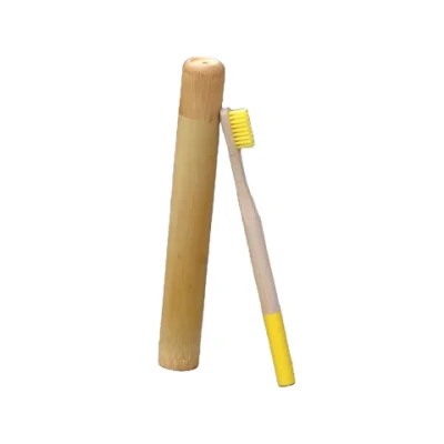 Easy Grip ecologico One Pack pulizia della dentiera - Bambini caldi Vendere spazzolino da denti di bambù con tubo di bambù