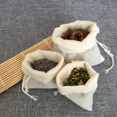 10*15cm sacchetto di cotone in filato ecologico personalizzato con Stringa