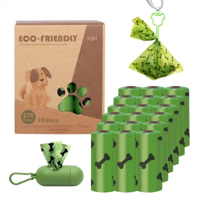 Sacchetti per rifiuti di cani sacchetti extra spessi forti 100% Sacchetti per rifiuti di cani biodegradabili a tenuta ermetica