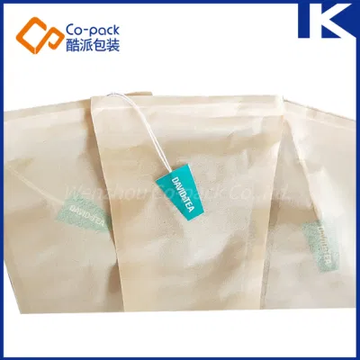 Nuovo lancio della carta filtro Heat Seal all&prime;ingrosso String vuota tè Borsa con etichetta