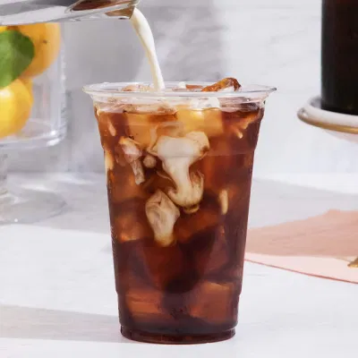 Tazze PLA in plastica per bevande fredde caffè freddo Succhi di tè
