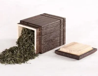 Contenitore organizzatore in legno personalizzato per conservare il tè portatile compatto e carino
