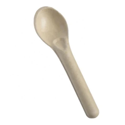 Cucchiaio per zuppa di posate monouso in carta compostabile con forchetta per coltello per canna da zucchero