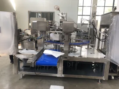 MW8-2030yt pasta liquida corpo Pouch Premade Confezione macchina/rotazione automatica personalizzata Stand up beccuccio sacchetto prefatto Tide bucato detersivo Pack Pacchetto pomodoro passato