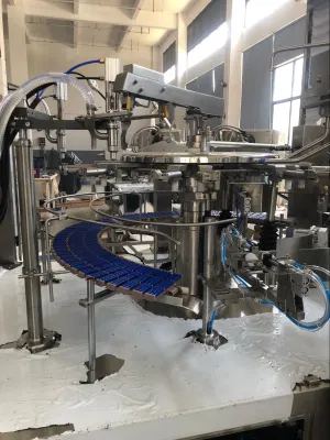 MW8-2030yt pasta liquida corpo Pouch Premade Confezione macchina/rotazione automatica personalizzata Stand up beccuccio sacchetto prefatto Tide bucato detersivo Pack Pacchetto pomodoro passato