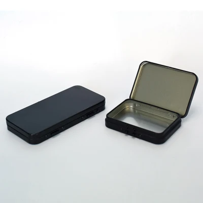 Confezione da barilette in metallo stampato senza plastica 0.25 Oz Piccolo stagno in argento con ampio spazio per l&prime;etichettatura