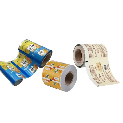 Torta in HDPE riciclato cioccolato caramellato patatine caffè tè latte Salviette umide in polvere sacchetto confezionamento alimentare pellicola in rotolo di plastica