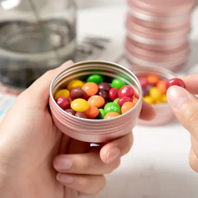 Confezione di caramelle di Natale in alluminio riutilizzabile eco-friendly Chef Con coperchi