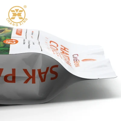 Tè al caffè malinato stampato su misura da 500 g e 2 kg di materiale plastico metallizzato Sacchetti pacchetto caffè Stampa personalizzata sacchetto di confezionamento polvere di caffè