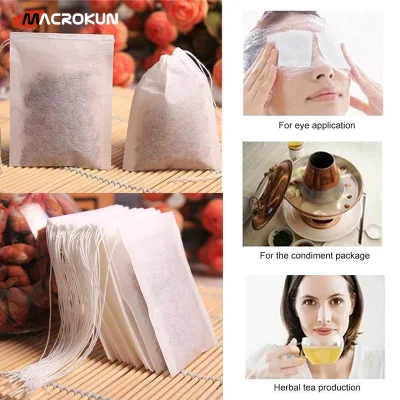 Sacchetto con straccio Confezione sacchetto caffè personalizzato PLA filtro vuoto biodegradabile Sacchetti per tè