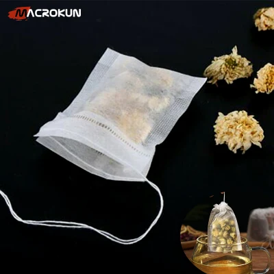 Sacchetto con straccio Confezione sacchetto caffè personalizzato PLA filtro vuoto biodegradabile Sacchetti per tè