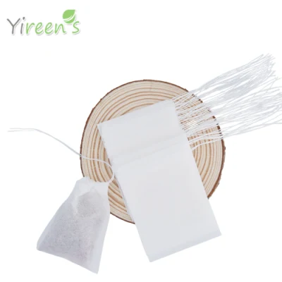 Sacchetti da tè verdi in carta da filtro monouso 60 x 80 mm per infusore con Stracci, Stricciatrici da caffè macinate a pasta di cellulosa per alimenti