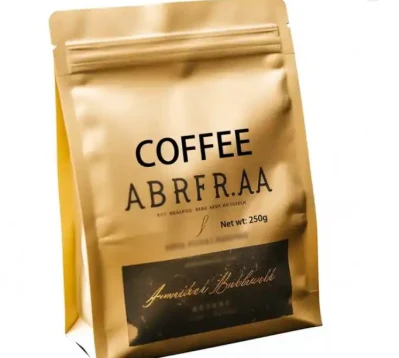 Confezione colorata OEM Tea Standing Dry Custom Printing 250 grammi Sacchetto per il caffè con supporto per macchina da caffè in lamina di sacco