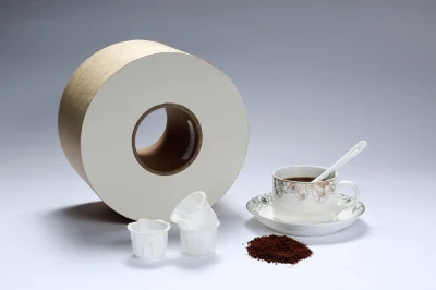 Rotolo di carta per filtro per sacchetti da tè sigillabili a caldo PLA per alimenti Carta da imballaggio per alimenti