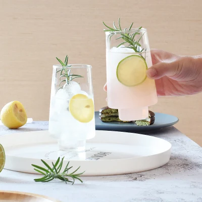 Tazza da caffè in vetro vintage con design a albero per la colazione Nuove tazze per bere ghiacciate