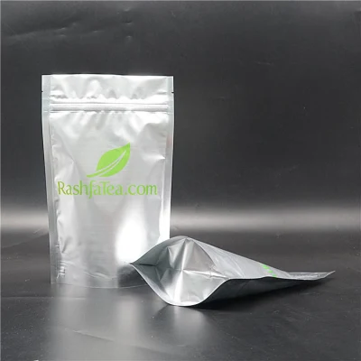 Sacchetti in Mylar opachi DOYPACK personalizzati confezione stampata per Confezionamento di cibo per sacchetto di tè verde sciolto