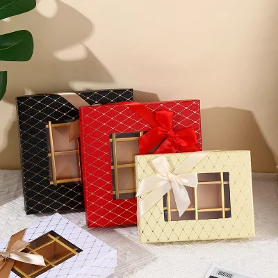 Scatola di confezionamento cioccolato di alta qualità e bella con strisce decorative E archi