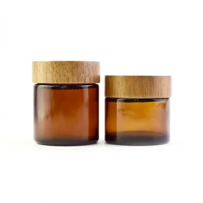 Confezione floreale da 3oz 4oz 6oz 8oz 10oz 14oz 16oz 18oz Vaso in vetro rotondo trasparente con imboccatura larga e lato dritto, a prova di bambino Vasetti con coperchio in Cr
