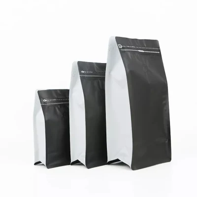 Campione personalizzato piccolo calore vuoto carta Kraft piccola su 3 lati Sacchetto sigillato in alluminio sacchetti di alluminio per caffè tè polvere