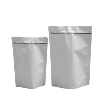 Campione personalizzato piccolo calore vuoto carta Kraft piccola su 3 lati Sacchetto sigillato in alluminio sacchetti di alluminio per caffè tè polvere