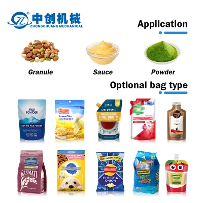 Zongchuang Machinery Spand up automatico personalizzato Spout Pouch prefatto Borsa DOYPACK ghee maionese insalata Dressings Liquid Packing Machine