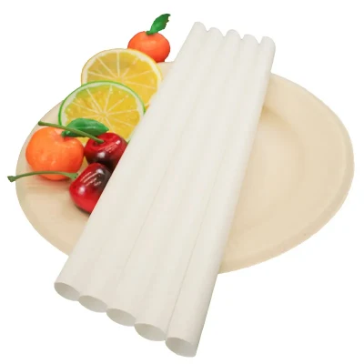  Materiale acido polilattico Tea Bolla Tea Straw, colorata, degradabile singolarmente Cannucce in PLA confezionate con carta da stampa a avvolgimento