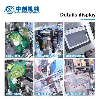 Zongchuang Machinery Spand up automatico personalizzato Spout Pouch prefatto Borsa DOYPACK ghee maionese insalata Dressings Liquid Packing Machine