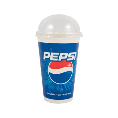 Tazze di carta fredda per bevande fredde ghiacciate caffè succo di tè Smoothie Bubble Boba Frappuccino, monouso e resistenti alla crack