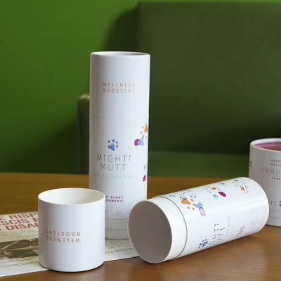 Carta Kraft per scatole di cilindri biodegradabili per uso alimentare OEM Confezionamento di tubi