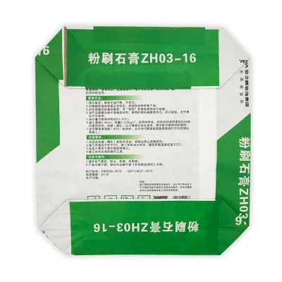 25 kg 20 kg di carta bianca marrone stampata vuota personalizzata valvola Tea Sacchetti Bag fondo incollato per putty polvere cemento farina Tile Adesivo