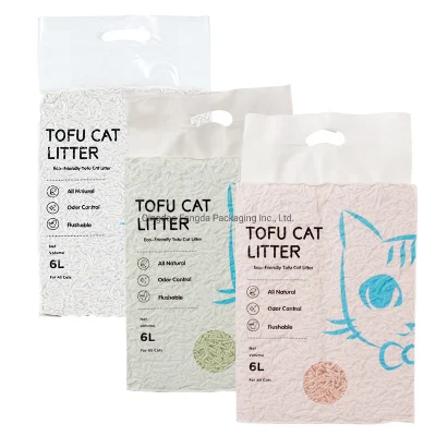 Sacchetto di imballaggio in plastica di sabbia con tofu vuoto personalizzato Con finestra
