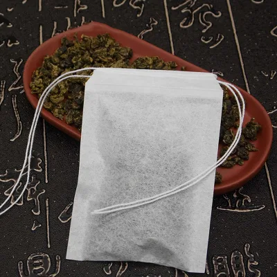 Sacchetti per filtro tè in carta per alimenti Yireen da 60 x 80 mm Sacchetti per caffè monouso con doppio straccio e filettatura