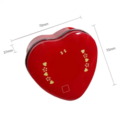 All&prime;ingrosso scatola vuota di caramella di cuore di Tinplate di cerimonia nuziale