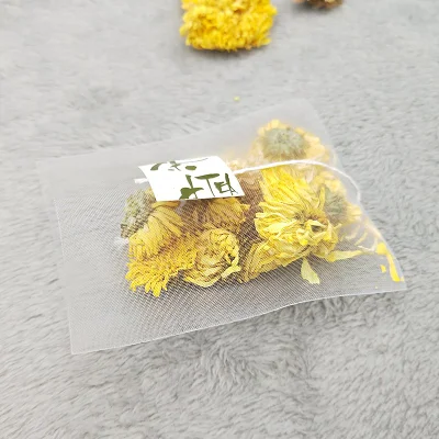 Sacchetti per tè biodegradabili vuoti in fibra di mais con Stringa per imballaggio tè