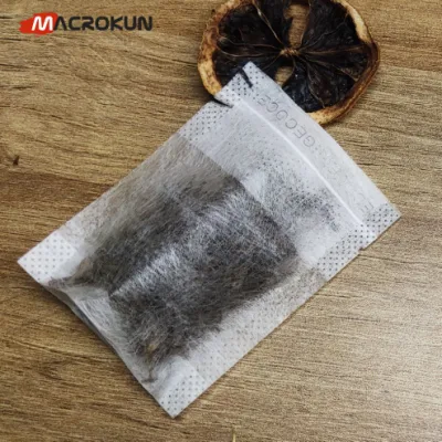Sacchetti da tè in fibra di mais con logo personalizzato PLA vuoti, tè biodegradabile Sacchetto filtrante con sacchetto per tè con stringa di traino interna
