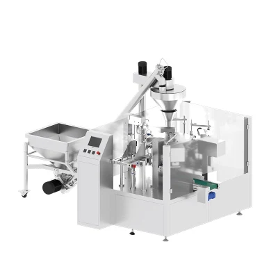 Sacchetto di polvere di granuli per sacchetti di chiusura laterali Multi Line automatico Tea Zenzero in polvere turmerico sacchetto con chiusura a zip Confezione pacchetto di riempimento involucro sigillante Macchina per imballaggio