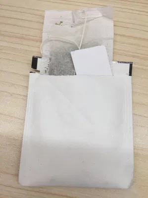 Bustina di tè su ordinazione della carta da filtro del Drawstring della maglia della saldatura a caldo del commercio all&prime;ingrosso di nylon vuoto del triangolo