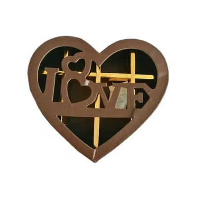 Scatola regalo di cioccolato bella e piccola a forma di cuore scatola buona Design e basso prezzo