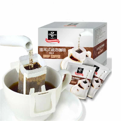 Impacchettatrice con filtro per caffè all&prime;orecchio sospeso