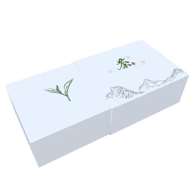 Confezione da tè con cassetto personalizzato con logo stampato Match con 2 Pezzi (manicotto e base)