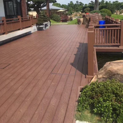 Nuovo 3D legno grano Deck basso prezzo legno plastica scheda