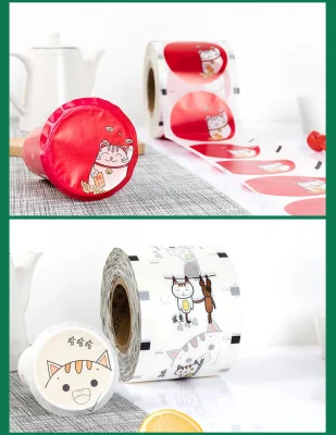 Esempio di personalizzazione di base latte di plastica tè succo di frutta bevande Pellicola di confezionamento per la sigillatura dei bicchieri