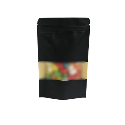 Sacchetti con chiusura a zip per tè/caffè sacchetti biodegradabili per imballaggio portatile per snack certificati Produttore Imballaggio di carta artigianale