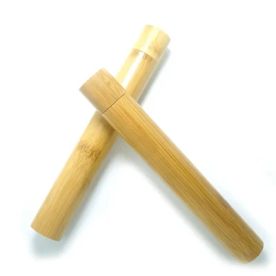 Easy Grip ecologico One Pack pulizia della dentiera - Bambini caldi Vendere spazzolino da denti di bambù con tubo di bambù