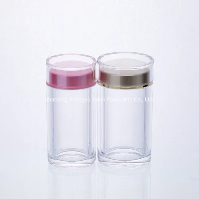 Bottiglia di plastica vuota personalizzata per Beauty Capsule con doppia parete Tappo
